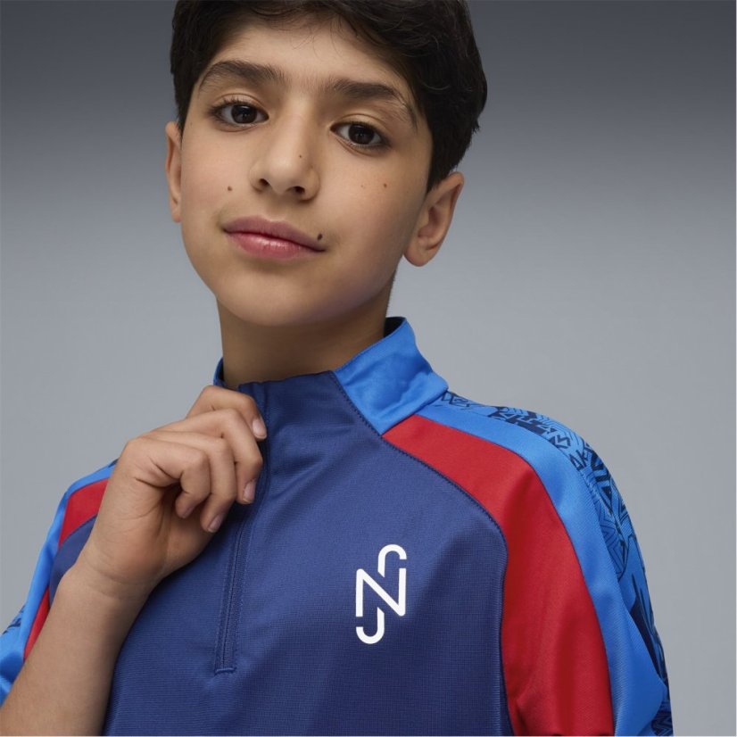 Puma Neymar Playmaker Drill Top Juniors Blue/Red