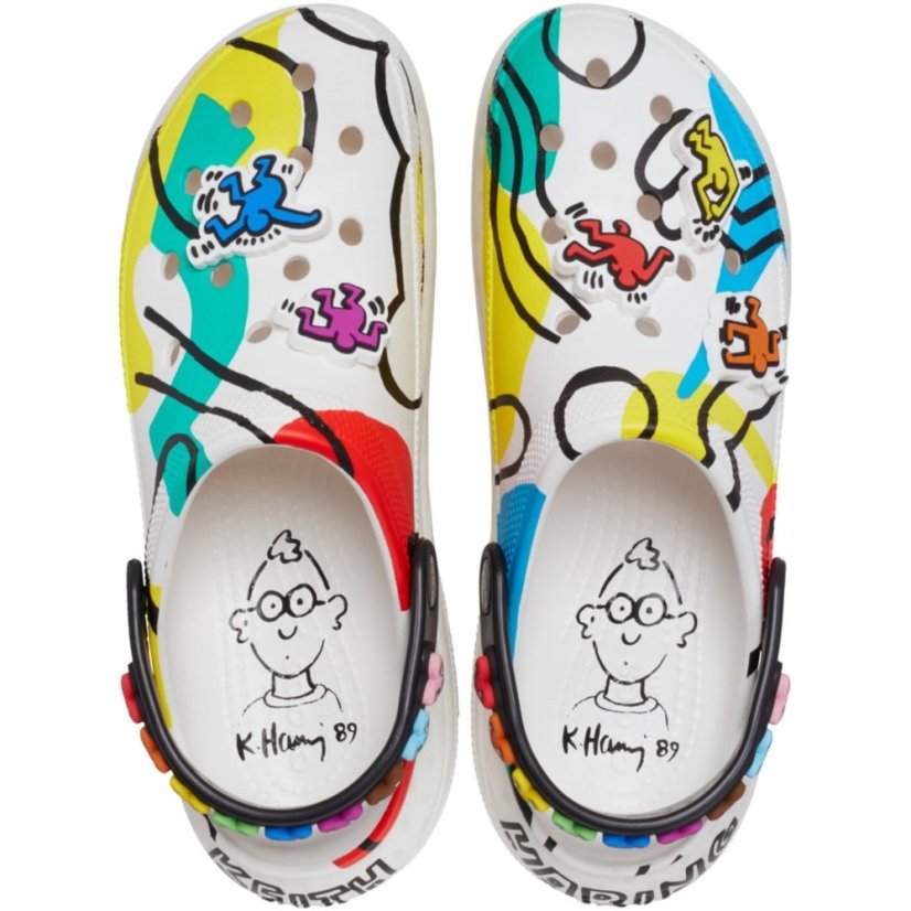 Crocs Women's Keith Haring Mega Crush Clog Black
