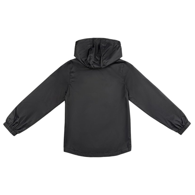 Sondico Unisex Kids Rain Jacket Waterproof Lightweight Rain Anorak Black
