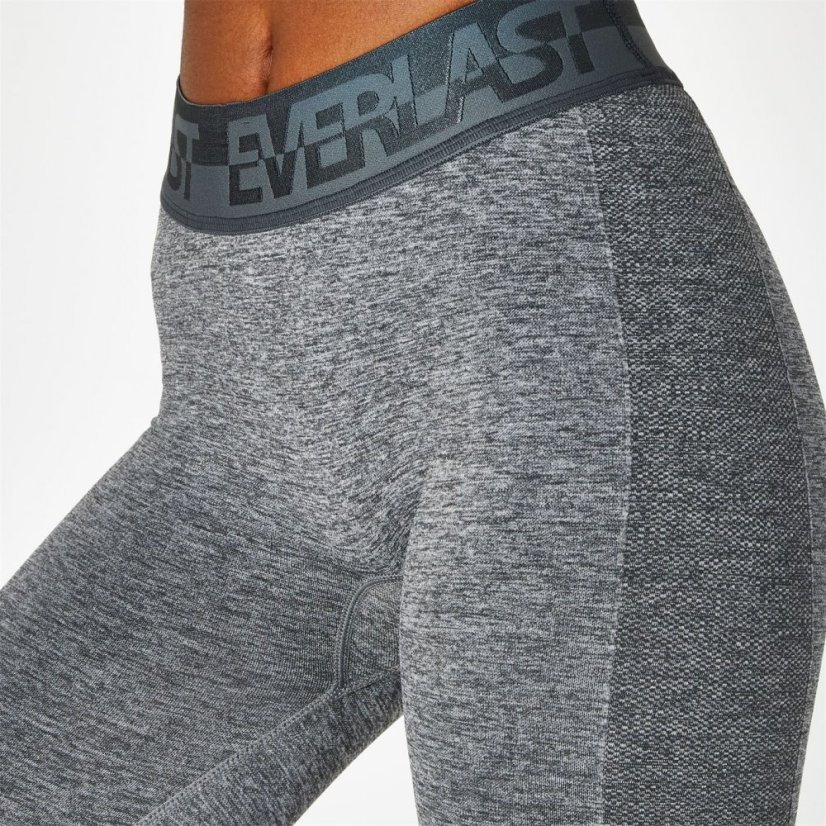 Everlast Seamless Logo Leggings Womens New Charcoal