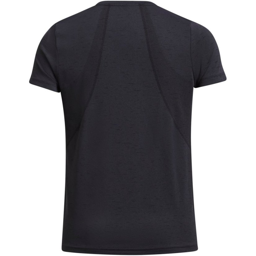 Under Armour Women's Vanish Seamless Short-Sleeve Performance Gym Top Black/White