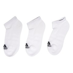 adidas 3 Pack Trainer Socks White