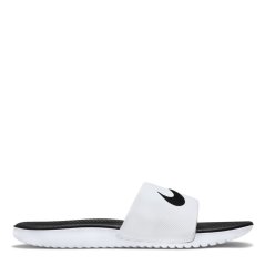 Nike Kawa Junior Slides White/Black