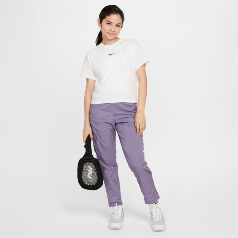 Nike Sportswear Big Kids' (Girls') T-Shirt White/Black