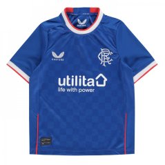 Castore Rangers FC Home Shirt 2022 2023 Junior Boys Blue