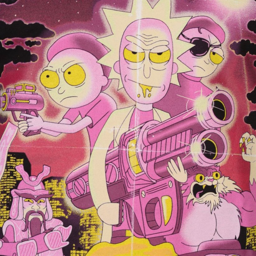 Official Rick and Morty T Shirt Retro Poster velikost XL