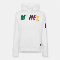 Money Men's Satin Hoodie White