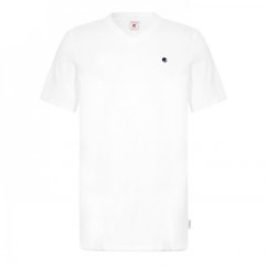 SoulCal Signature V Neck pánske tričko White