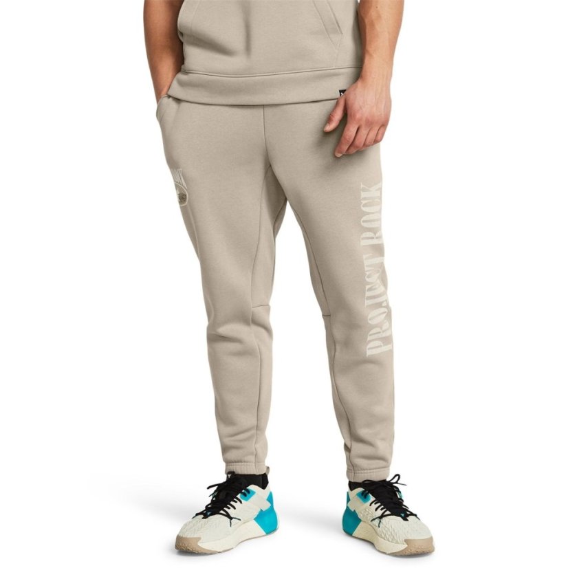 Under Armour Men's PR Icon Open Hem Fleece Joggers Brown
