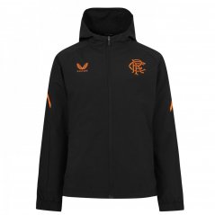 Castore Rangers FC Lightweight Jacket Mens Black/Orange