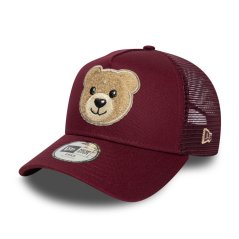 New Era Bear Trucker Cap Bear Burgundy