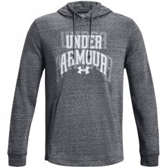 Under Armour Rival Terry Graphic Hoodie Pitch Gray Full