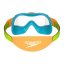 Speedo Infant Biofuse Mask Goggles Azur/Green/Oran