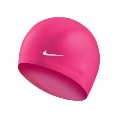 Nike Solid Silicone Swimming Cap Adults Pink Prime