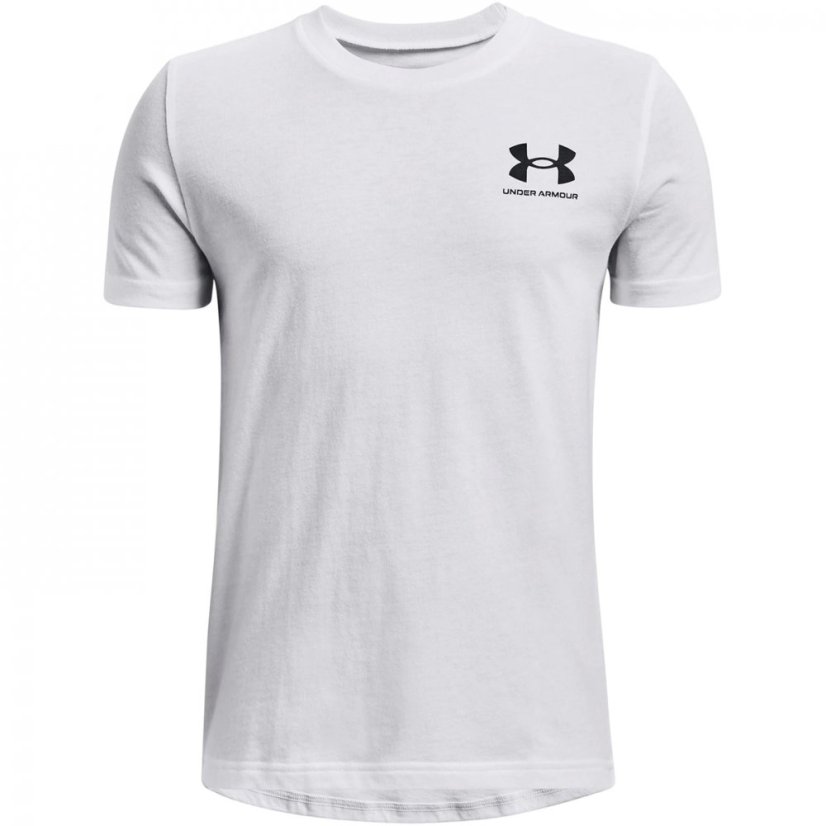 Under Armour UA Sportstyle Boys Short Sleeve White