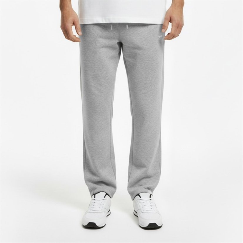 Slazenger Open Hem Fleece Pants Mens Grey Marl