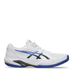Asics Men's Solution Swift Tennis Shoes Wht/Dk Cobalt