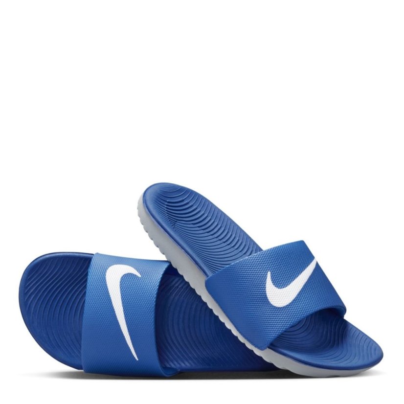 Nike Kawa Junior Slides Blue/White