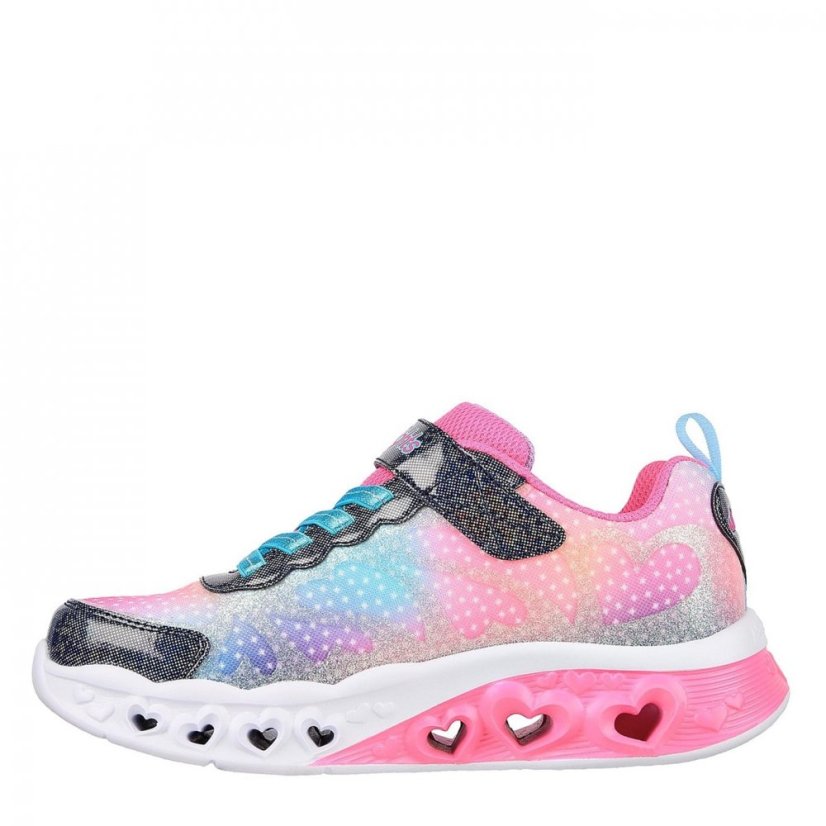 Skechers Flutter Heart Child Girl Trainers Pink/Navy