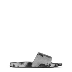 Fabric Sliders Mens Black/White