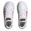 adidas Grand Court Junior Boys Trainers White/Red