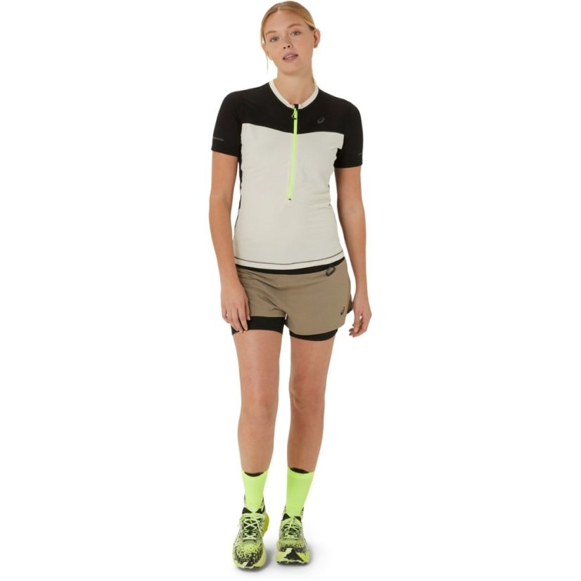 Asics Fuji Short Sleeve Top Ld42 Pepper/Black