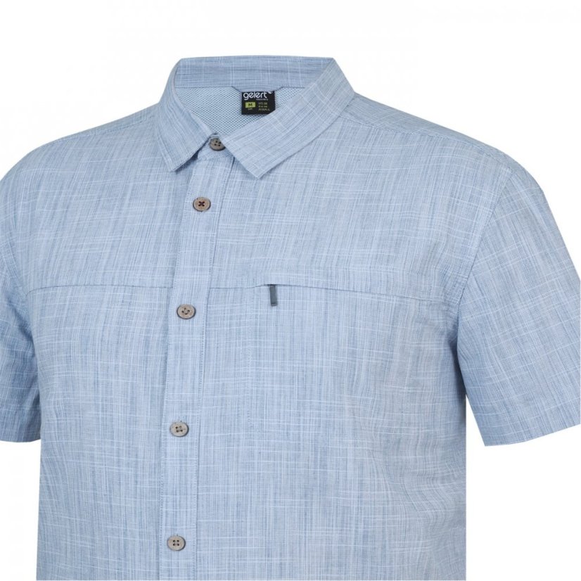 Gelert Short Sleeve Shirt Mens Blue