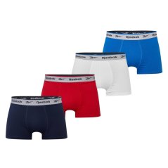 Reebok Reebok Mens 4 Pack Trunks Blue