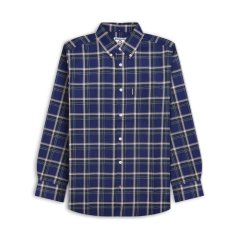 Lambretta Sleeve Check Shirt Navy/Green