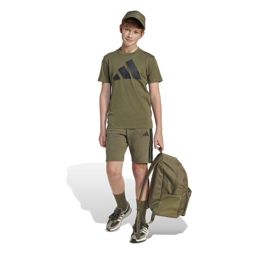 adidas Essential Woven Shorts Juniors Khaki/Black