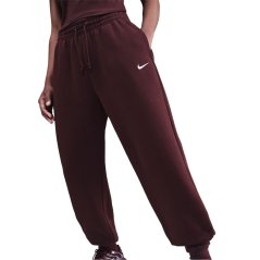 Nike Phoenix Fleece Joggers Womens Burgundy Crush