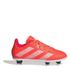 adidas Junior Soft Ground Rugby Boots Orange/Fwt