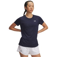 Under Armour Tech Twist Short Sleeve Womens Midnight Navy