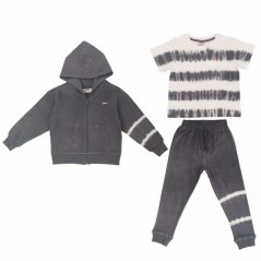 Star Fleece Tracksuit Grey