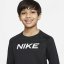 Nike Pro Long Sleeve Performance Top Junior Boys Black/White