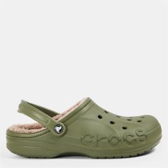 Crocs Men's Baya Lined Mule Slippers Army Green