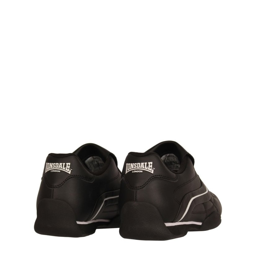 Lonsdale Camden Slip Trainers Mens Black/White