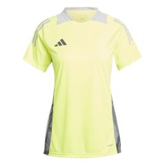 adidas Women's Tiro 24 Short Sleeve Performance T-Shirt Solar Yellow