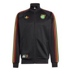 adidas Mens Jamaica Tracksuit Top 2026 Black/Yellow
