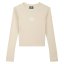 Umbro LS Crop Top Ld99 Biscotti/Wht