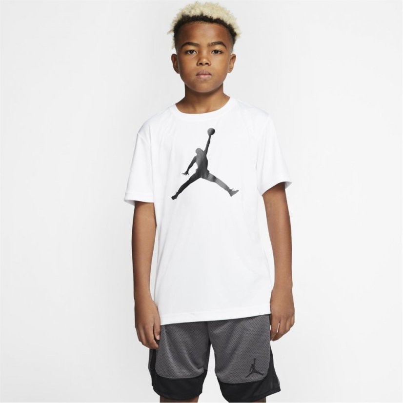 Air Jordan Dri-FIT T Shirt Junior Boys White