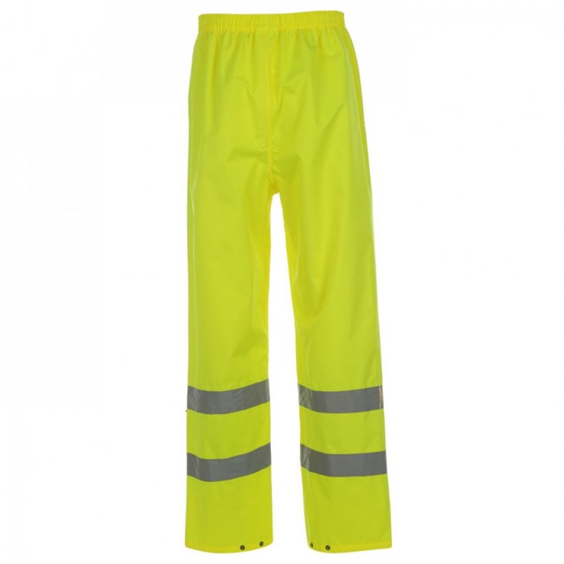 Dunlop Hi Vis Waterproof Pants Mens Yellow