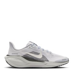 Nike Air Zoom Pegasus 41 Road Running Shoes Juniors Platinum/Sail