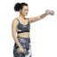 adidas Flower Print Low Impact Sports Bra Womens Grey