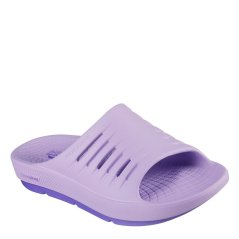 Skechers Athletic Slide Sandal W Linear Perf Sports Sandals Womens LAV