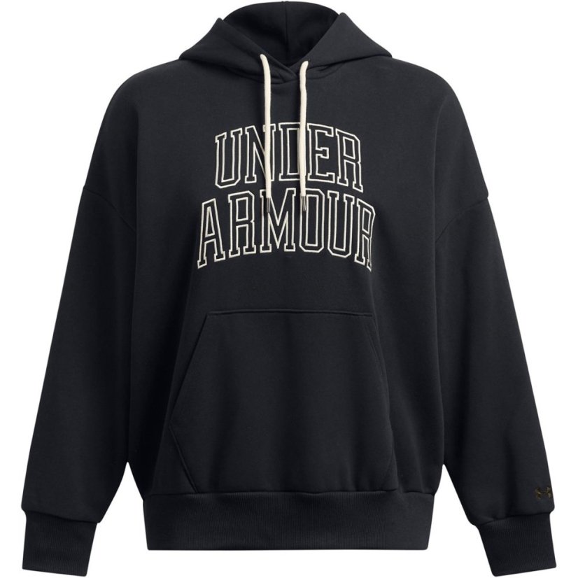 Under Armour Women's Icon Heavyweight Oversized Hoodie Black
