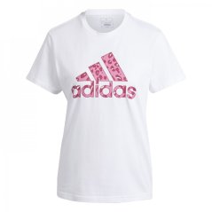 adidas QT dámske tričko White Animal
