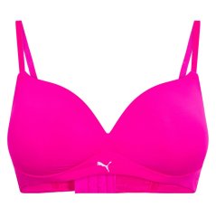 Puma Soft Padded Bra Womens Neon Pink