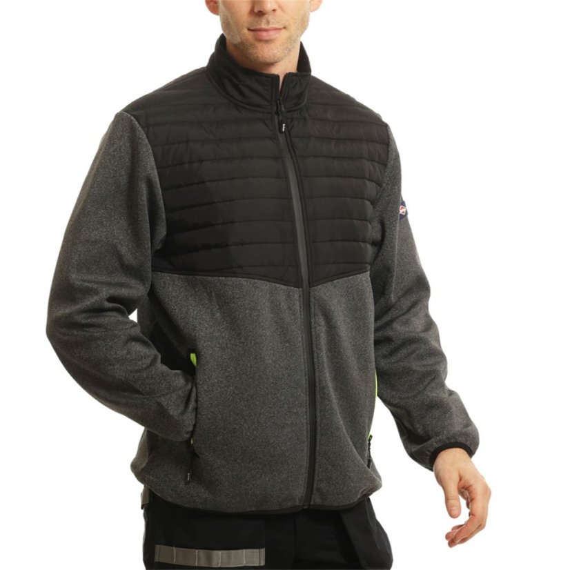 Lee Cooper Zip Wrk Jkt Sn00 Black/Grey