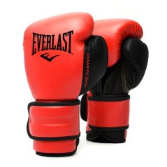 Everlast Powerlock Boxing Hook & Loop Glove Red